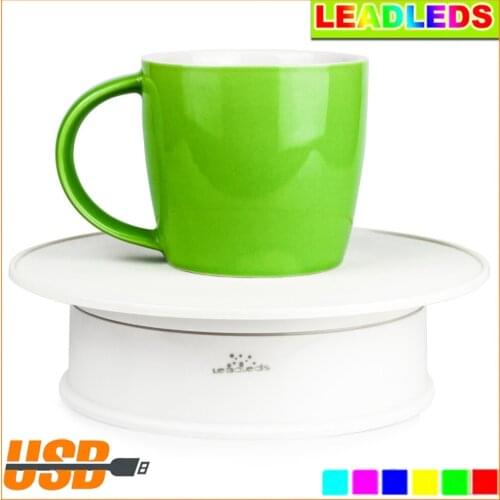 8 inch Battery Powered Felt Top Moving Rotary Rotating Display Turntable Stand for Jewelry mobile phone Watch beauty crafts ect