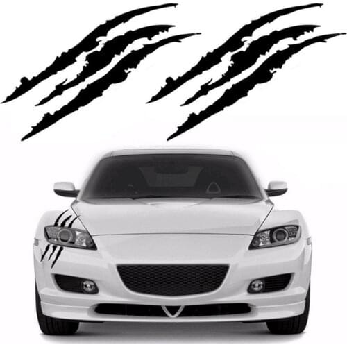 Funny Car Sticker Reflective Monster Scratches Stripe Claw Tags Auto Decoration Headlight Vinyl Sticker