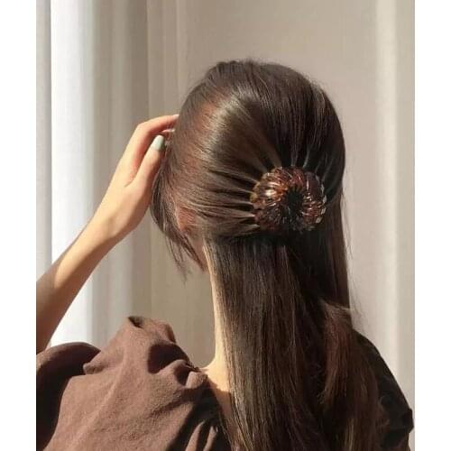 ACRDDK Hair Claw Coil Buckle Fashion Women Ponytail Bun Hair Styling Hair Clip Accessories Female Headwear Gifts