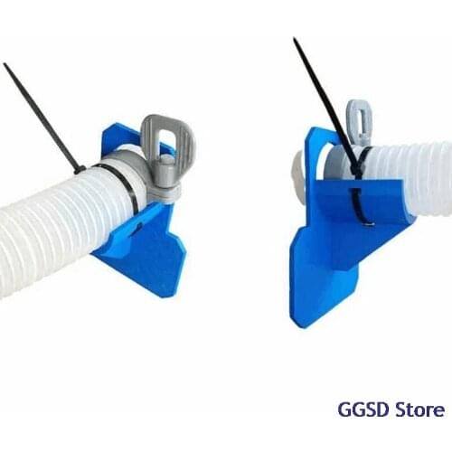 1pc Swimming Pool Pipe Holder with Cable Tie for Supporting Pipes 30-37mm/Above Ground 32mm Hose Outlet Pool Hose Holder