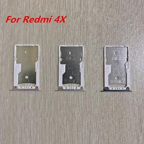 10PCS/Lot New SIM Card Tray Slot Holder Socket Adapter for Xiaomi Redmi 4X