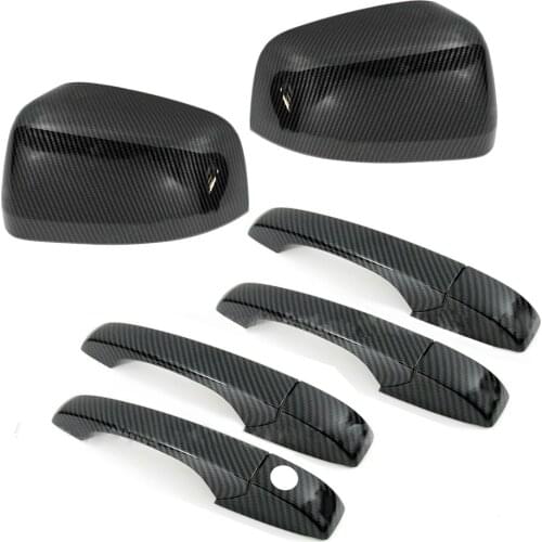 NEW 10pcs Side Rearview Mirror Trim & Door Handle Cover Kit Fit For Dodge Durango SUV 2011-2014 2015 2016 2017 2018 2019 2020