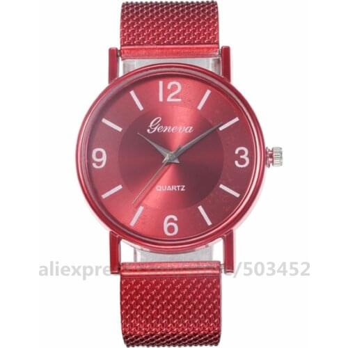 100pcs/lot Geneva Colorful Dail PVC Belt Watch Classic Design Wrist Watch Fashion Lady Quartz Watch Factory Price Clock