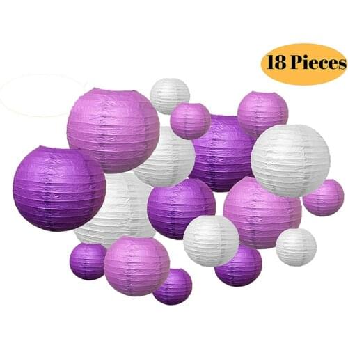 18 Pcs/Lot Lampion Lanternes Chinoises en Papier Linternas Chinese Lantern lantaarn Wedding Birthday Outdoor Indoor Party Decor