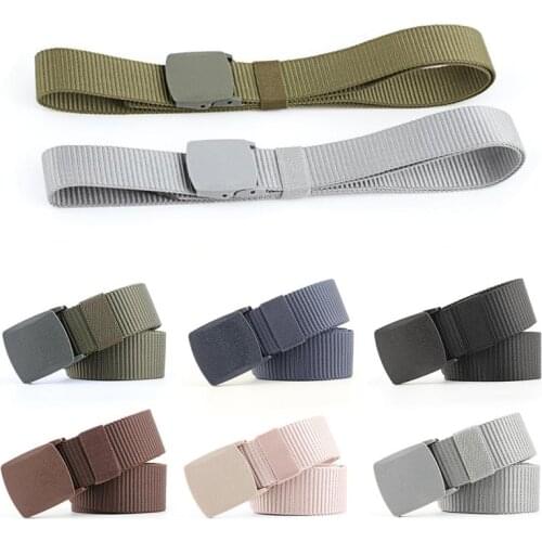 2021 5 Colors 125x3.8cm Canvas Military Mesh Belt Metal Roller Buckle Mens And Womens Causal Cloth Decoration Jeans Accessorie