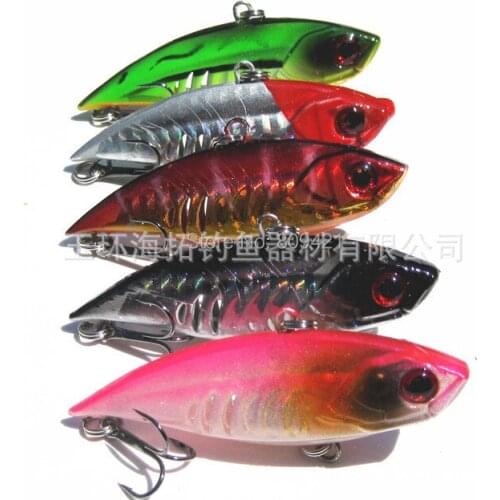 50pcs/lot Vibration VIB Minnow Fishing Lure Bait Lure bionic bait lures 2.96"6.5cm / 0.38OZ 11g