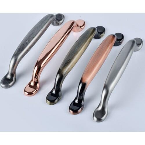 96mm American retro simple antique silver antique brass cupboard dresser handle stain nickel rose gold drawer tv cabinet knob