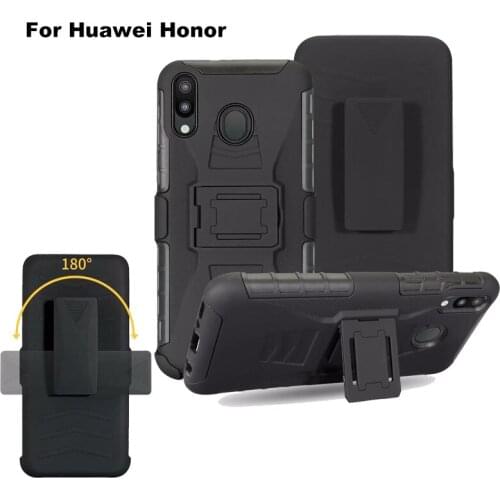 Heavy Duty Armour Tough Belt Clip Cover Case For Huawei Honor Y7 Y9 prime P smart plus Z 2019 10 P30 lite Pro NOVA 3i 4E Case