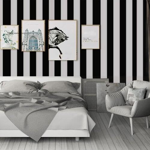 Striped Wallpaper Decorative Film Living Room Bedroom Modern Furniture Renovation Self-Stickers Waterproof PVC Wall Decor Paper