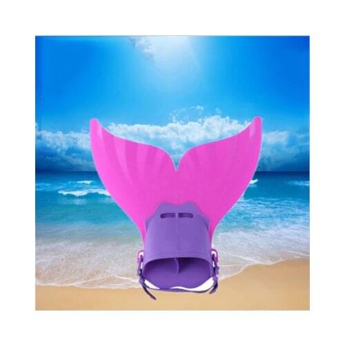 Mermaid Fins Monolithic Whale Tail Childrens One-piece Fins Childrens Fins Snorkeling Swimming Training Diving Supplies