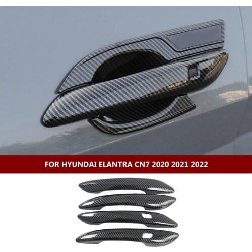 For Hyundai Elantra Avante CN7 2021 2022 Car Body Cover Detector Stick Frame Lamp Trim External Door Handle Armrest Holder Part