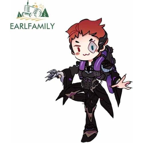 EARLFAMILY 13cm x 9.3cm For Cartoon Character Motorcycle Car Stickers DIY Fashion Decals Funny Waterproof Occlusion Scratch