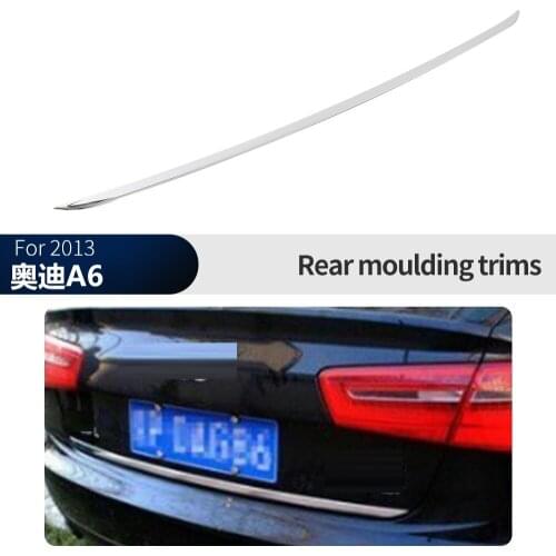 Rear Trunk Cover Tailgate Trim Hatch Back Door Cover Trim Boot Garnish Trim Fit For Audi A6 2013 - 2016