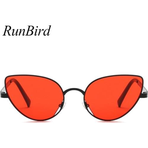 Cute Sexy Cat Eye Sunglasses Women 2018 Retro Small Frame Black Red Cateye Sun Glasses Female Vintage Shades for Women 5168 R