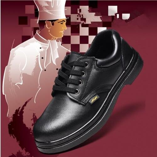 ZXWFOBEY Non-slip Professional Chef Kitchen Shoes Oil-proof Service Hotel Restaurant Cook Waterproof Work Shoes Light Flat Work