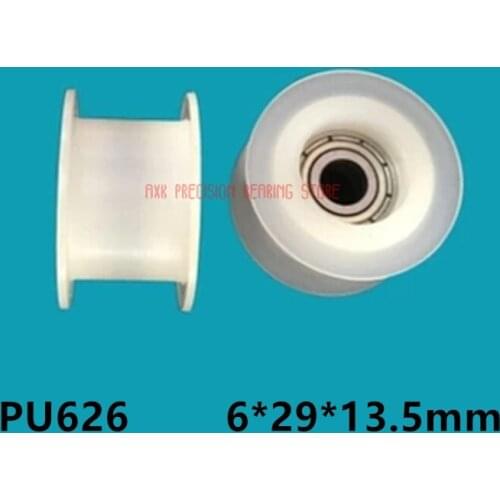 2019 New Top Fashion Nylon Pom Polyoxymethylene 6*29*13.5mm H Groove Pulley Plastic Coated 626 Bearing