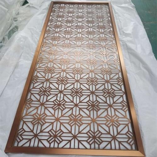 Living room entrance pass stainless steel screen hotel engineering metal stainless steel screen partition