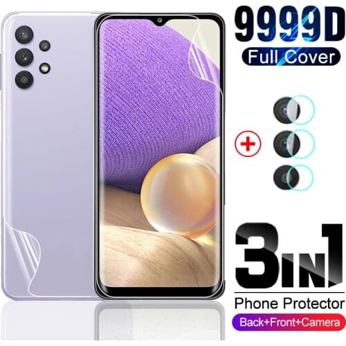 Sansung a32 hydrogel film hd front back screen protect camera film not glass 5g 6.5" for samsung galaxy a32 a 32 32a film