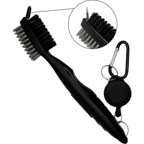 Golf Club Brush Golf Groove Cleaning Brush 2 Sided Golf Putter Wedge Ball Groove Cleaner Kit Cleaning Tool Gof Accessories