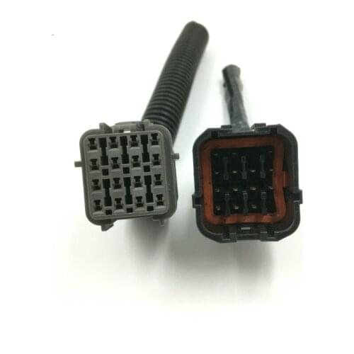 Car engine computer version plug ECU plug connector with wire for Komatsu For Sany excavator EGR control box plug