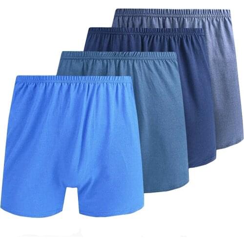 4pcs/lot Mens Boxers Shorts Loose Underpants Man Underwear High Quality Soft Comfortable Family Panties Cotton Hombres Boxer