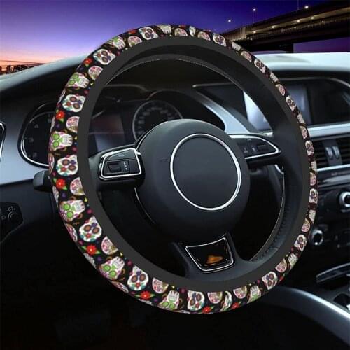 Universal Ethnic Steering Wheel Covers Cute Elephant Strech Anti Slip and Sweat Absorption For Bmw F10 G30 E46 Peugeot 206 207
