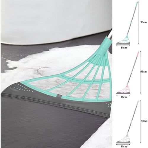 Magic Wiper Broom Wipe Squeeze Silicone Mop for Wash Floor Clean Tools Windows Scraper Pet Hair Non-Stick Sweeping and Kitchen