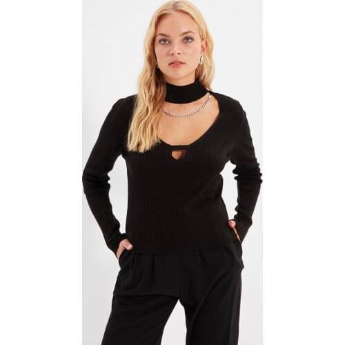 Trendyol Collar Detailed Knitwear Sweater TWOAW22KZ0919