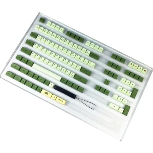 Japanese Matcha Keycaps Sublimation PBT Russian Korean 125 Keys Keycap Mechanical Keyboard Key-Cap Similar XDA Profile