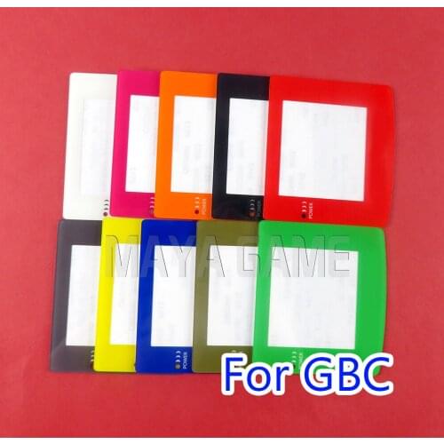 10pcs Replacement Plastic Colors Screens for Gameboy Color GBC Repair Accessories Lens Cover for GBC Console