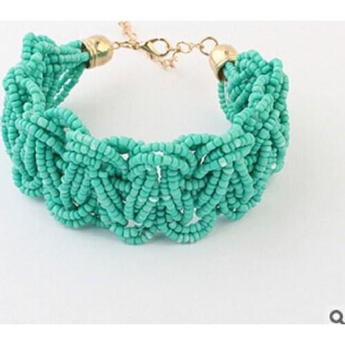 Sunshine Bohemian style colourful beads charm Bracelets Suit For Women gift Evening Dress fashion fine jewelry hot selling