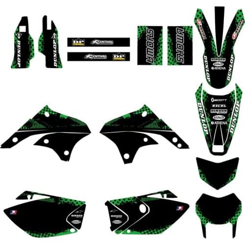 0459 Graphics Backgrounds Decal Sticker Kit For Kawasaki KLX450 KLX 450 2008 2009 2010 2011 2012 Motorcycle Customizable Gift