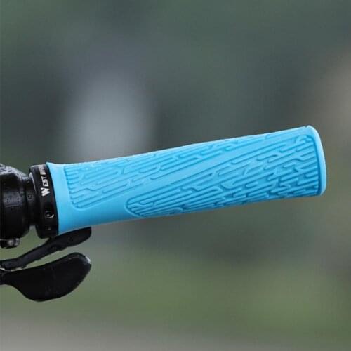 1 Pair Waterproof Bike Grip Anti-Slip Thicken Texture Bicycle Soft Rubber MTB Road Shockproof Handlebar for Outdoor