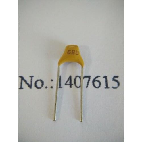 100PCS Monolithic Ceramic capacitor 50V 680 J 68PF 50V pins 5.08mm CT4