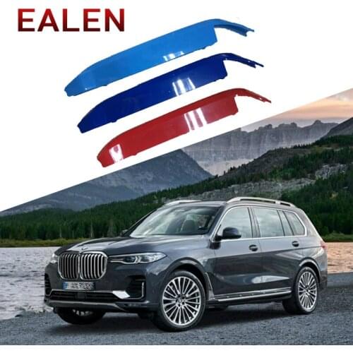 3pcs Car Styling Front Racing Grill Motorsport Stickers For BMW X7 G07 X7 2019 BMW Accessories M Motorsport Performance M Power