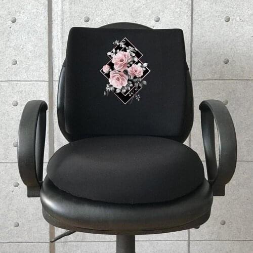 Custog Memory Foam Waist Support Pillow And Sitting With Cushion Pad Set Of 2 For Office Chair Orthopedic Health Care Flower