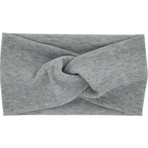 Childrens cross hairband 2020 new baby elastic solid color skin-friendly soft baby headwear fashion headband hair accessories