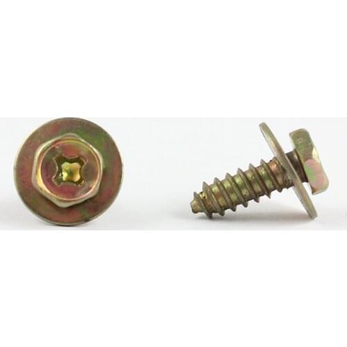 Kalili 20pcs Metal Body Screw Interior Fender Panel Rivet Auto Trim Fastener Clip