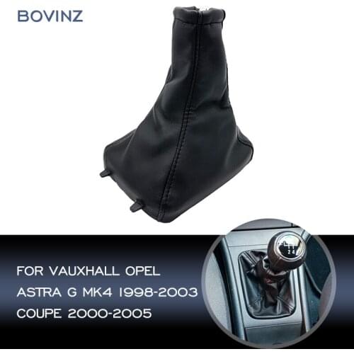 Car Gear Shift Knob Leather Dustproof Shifter Gaiter Boot Cover Case For Vauxhall Opel Astra G Mk4 1998-2003 Coupe 2000-2005
