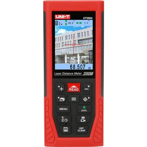 UNI-T UT398A 200m Professional Laser Distance Meters Lofting Test Levelling Instrument Area/Volume w/UDISK 16GB & JPEG storage
