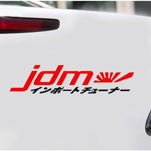 HOT SALES!!! New Arrival JDM Japanese Word Car Vehicle Body Window Reflective Decals Sticker Decoration Wholesale Dropshipping