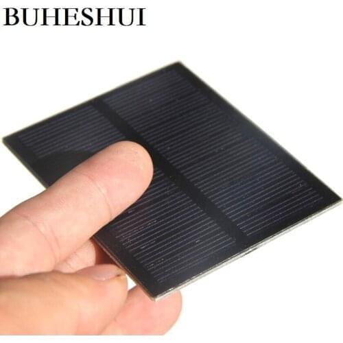 BUHESHUI 0.5W 5.5V Mini PET Solar Panel Polycrystalline DIY Solar Panel Charger For 3.7v Battery 76*60MM 100PCS Free Shipping