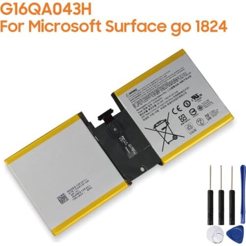 Original Replacement Battery G16QA043H For Microsoft Surface Go 1824 Authentic Battery 3411mAh
