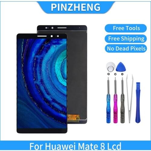 PINZHENG Original LCD For Huawei Mate 8 NXT-TL00 NXT-L09 NXT-L29 DL00 LCD Touch Mobile Lcd Screen Digitizer Replacement Display