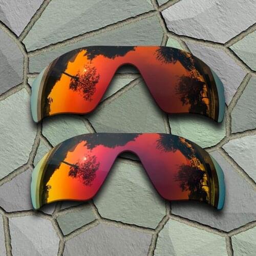 Red Orange&Violet Red Sunglasses Polarized Replacement Lenses for Oakley Radar Path