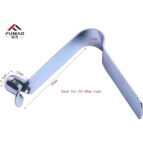 Manufacturer customized Tent Pole Push V Shape Touch Button Spring Clip for Lock and metal clamps for pipes