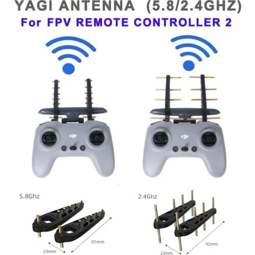 DJI FPV Remote Control 2 Yagi Antenna Accessories For DJI FPV Signal Booster Range Amplifier 2.4/5.8Ghz Silicone Signal Booster