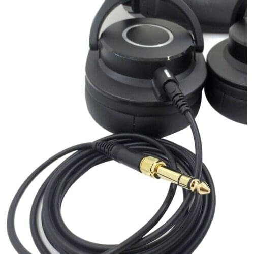 Replacement Cable For Audio-Technica ATH-M50X M40X M60X M70X Headphones Fits Many Headphones 23 AugT2 6.35mm conversion
