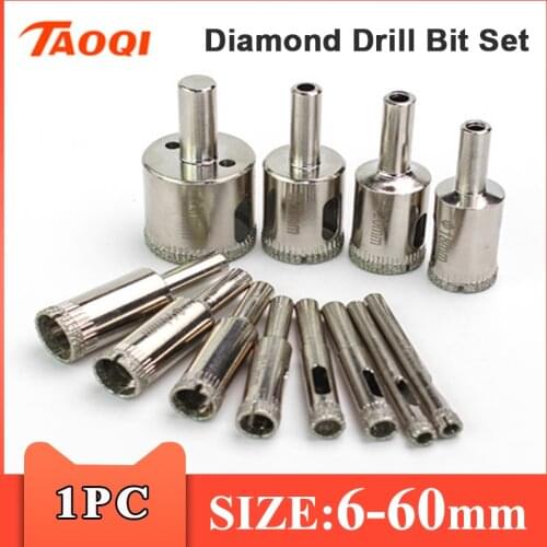 1PC Diamond Coated Drill Bit 6-60mm for Tile Marble Glass Ceramic Hole Saw Drill Diamond Core Bit