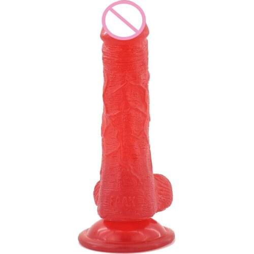 NNSX New wine red Mini Butt Plug With suction cup Deep-grained Clear blood vessels lifelike shape realistic dildo sex toys anal